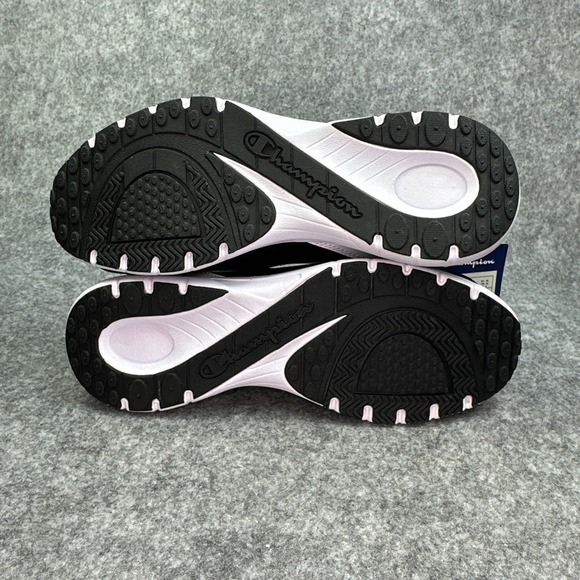 Champion® Juke Adult Size 9 Black Pink Fabric Slip-On Athletic Sneakers Womens - Picture 8 of 16